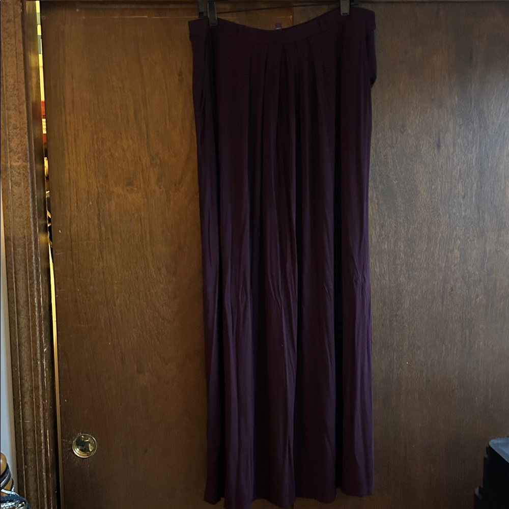 Long Tall Sally cranberry maxi skirt. Very soft material that drapes nicely.
